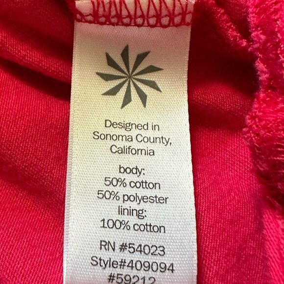 Athleta Shanti Ram Sweater Tank Dress Pink Lined Drawstring Waist Womens Medium - Picture 7 of 7